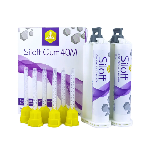Siloff Soft десневая маска 40H, мягкая, 2x50 мл Siloff Soft десневая маска 40H, мягкая, 2x50 мл